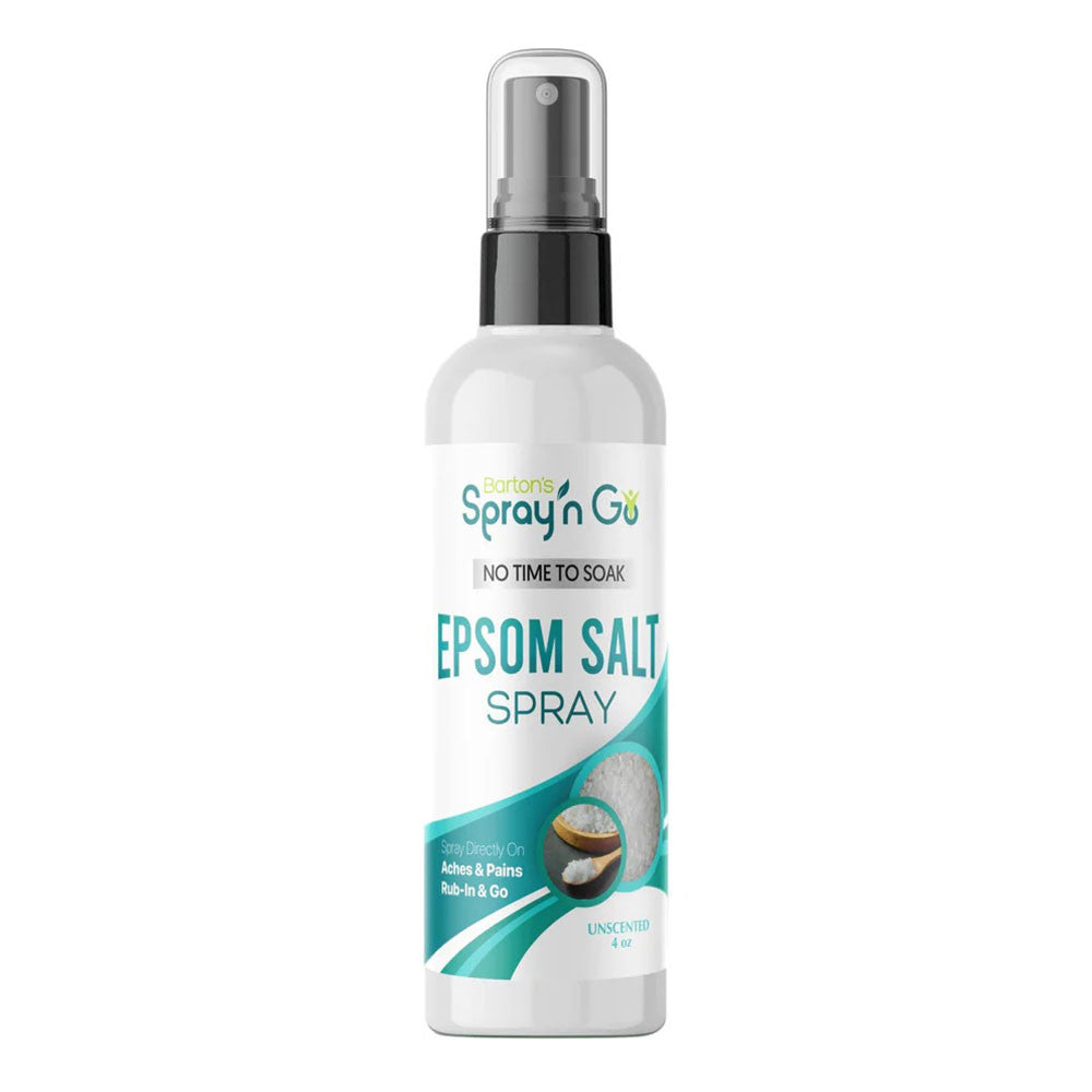 Bartons Spray N Go Epsom Salt Spray with Unscented, 4 Oz